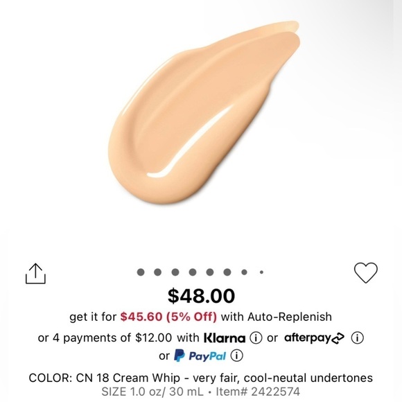 Clinique even better serum foundation spf 25 CN 18 - Picture 2 of 3